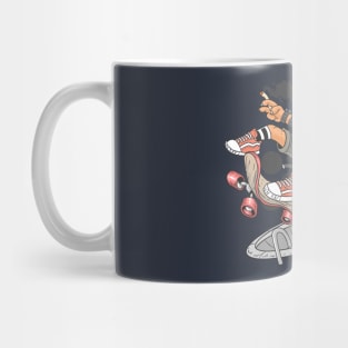 cat skateboard pop punk Mug